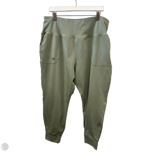 Athletic Pants By Under Armour In Green, Size: 2x