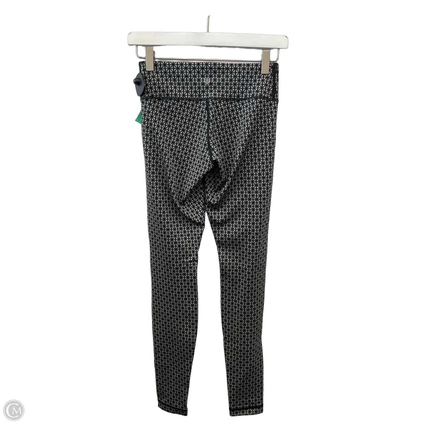 Athletic Leggings By Lululemon In Black & Grey, Size: 2