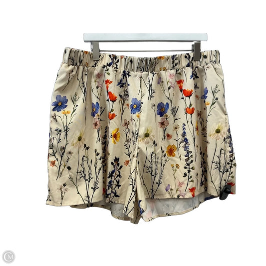 Shorts By Shein In Floral Print, Size: 22
