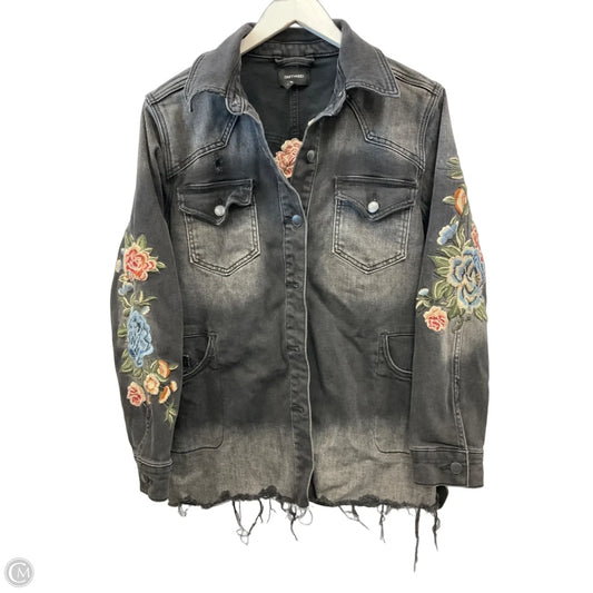 Jacket Denim By Driftwood In Black, Size: L