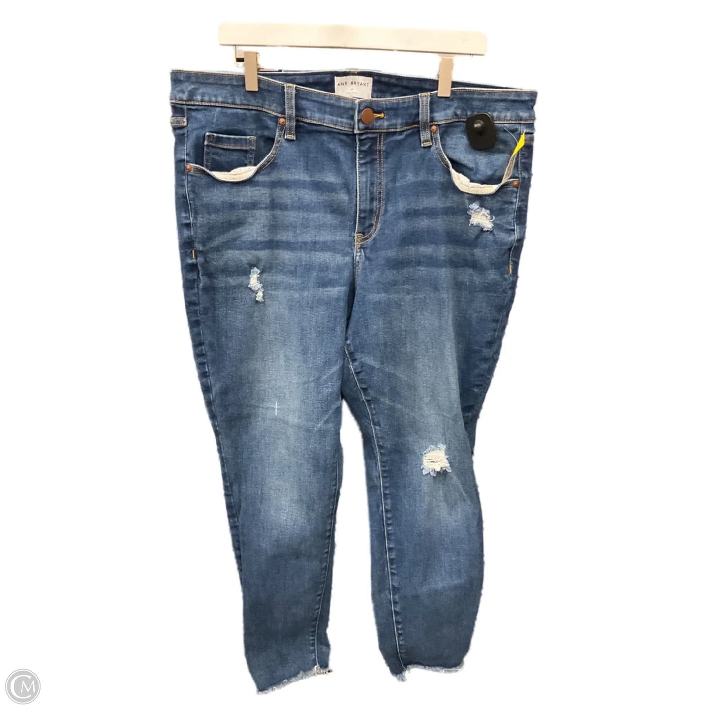 Jeans Skinny By Lane Bryant In Blue Denim, Size: 20