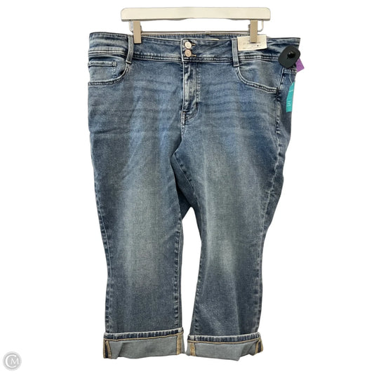Capris By Maurices In Blue Denim, Size: 20