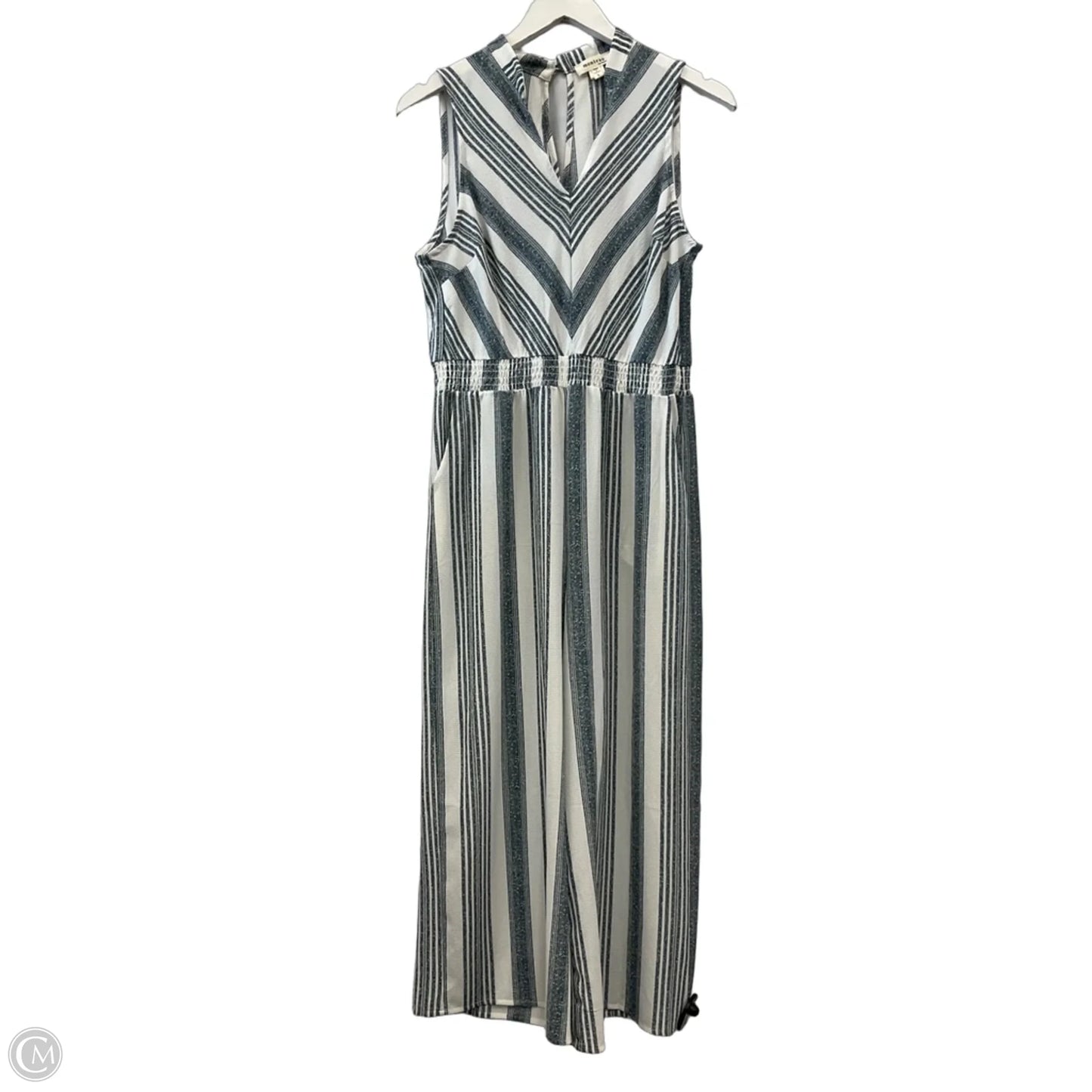 Jumpsuit By Monteau In Striped Pattern, Size: L