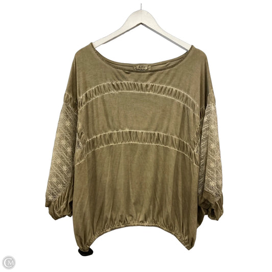 Top Short Sleeve By Pol In Green, Size: M