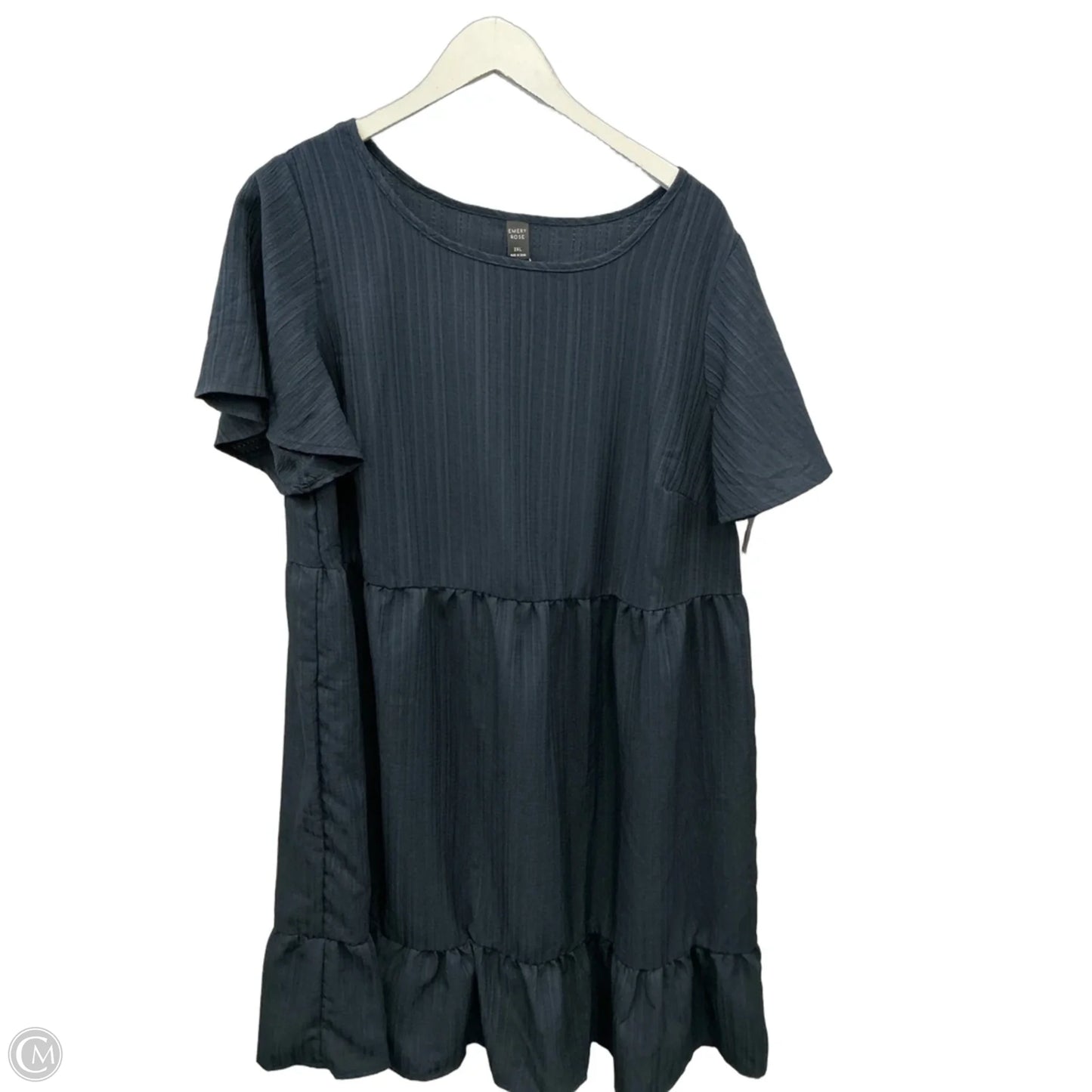 Dress Casual Midi By Emery Rose In Navy, Size: 2x