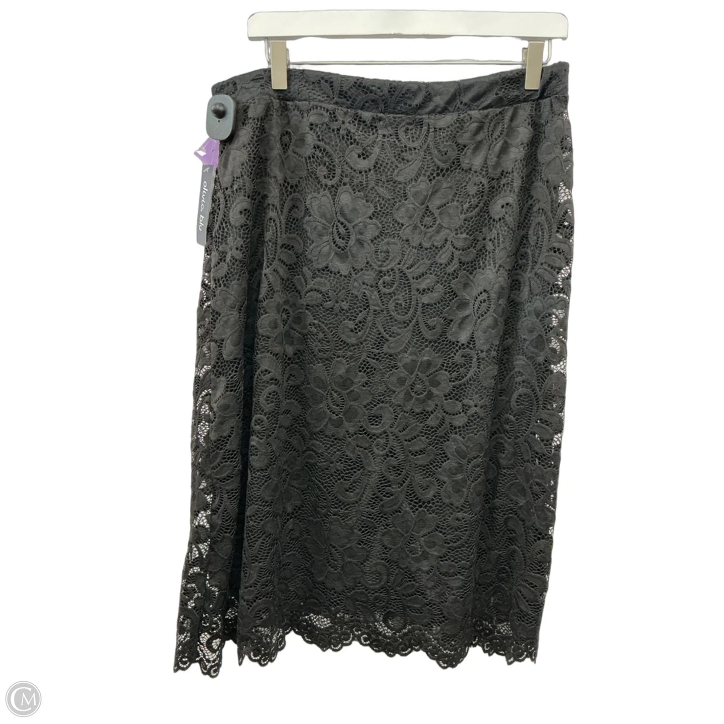 Skirt Midi By Olivia Blu In Black, Size: 14