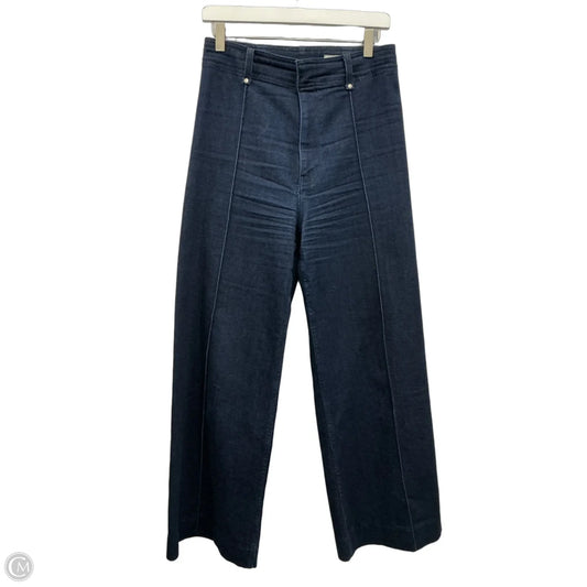 Jeans Wide Leg By Zara In Blue Denim, Size: 6