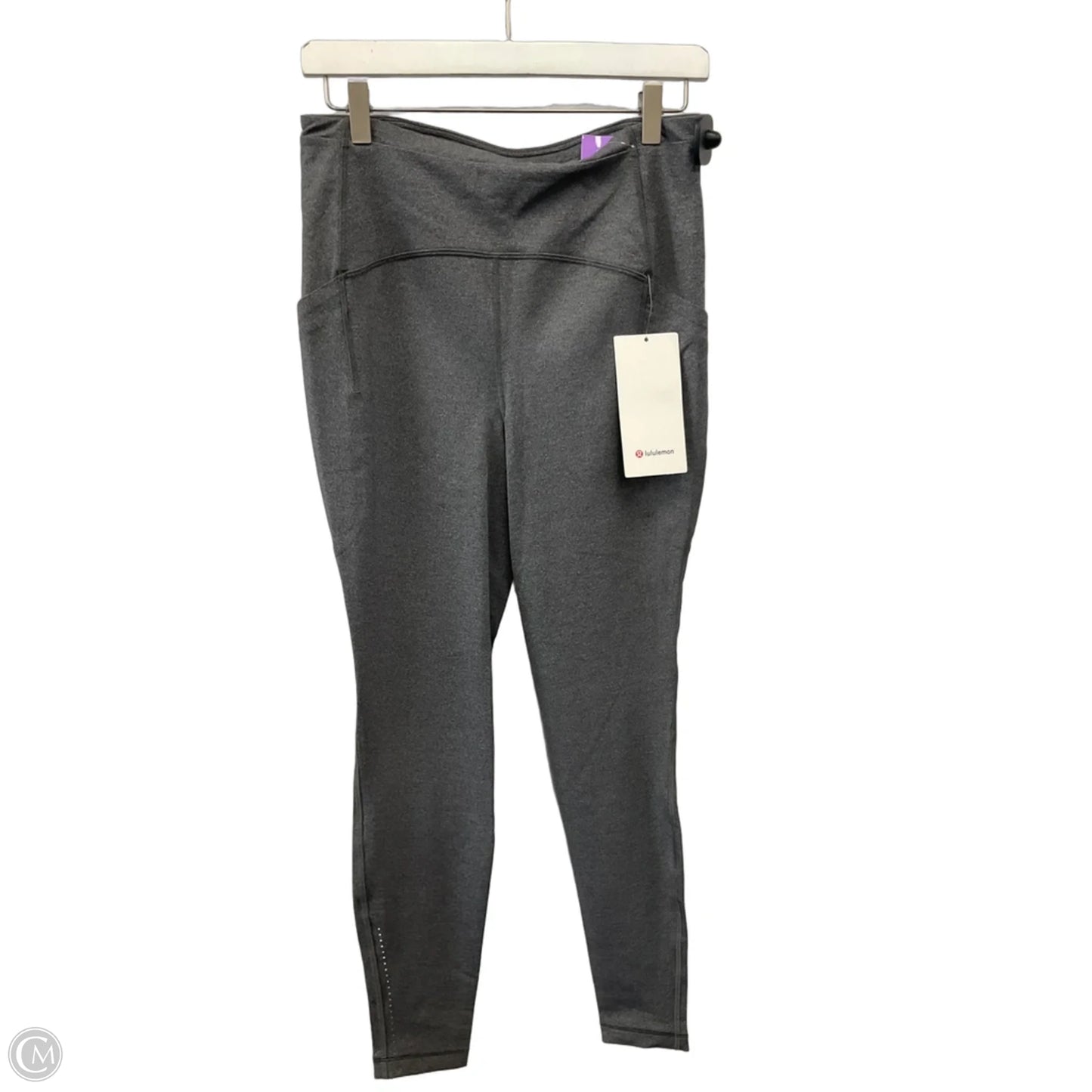 Athletic Leggings By Lululemon In Grey, Size: M