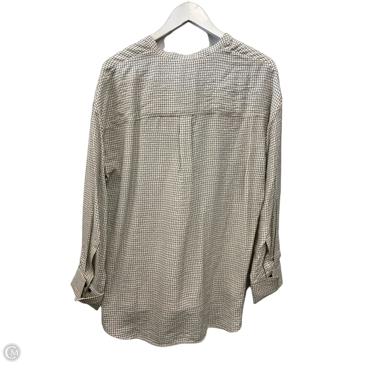 Blouse Long Sleeve By Cos In Cream, Size: M