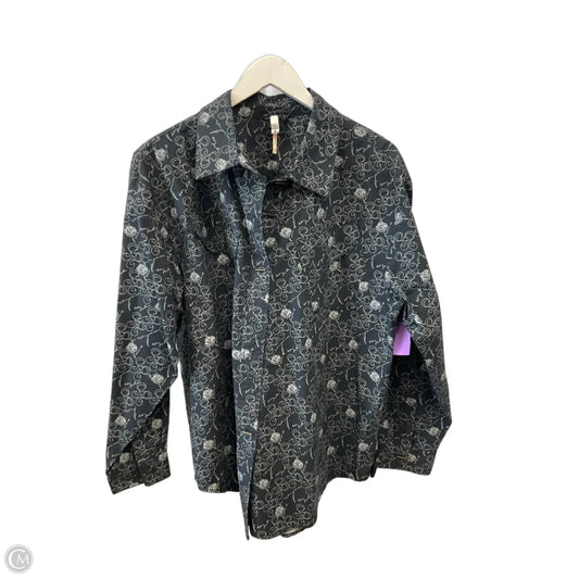 Top Long Sleeve By Free People In Grey, Size: M