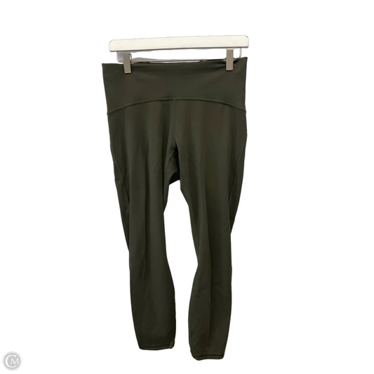 Athletic Leggings By Lululemon In Green, Size: M