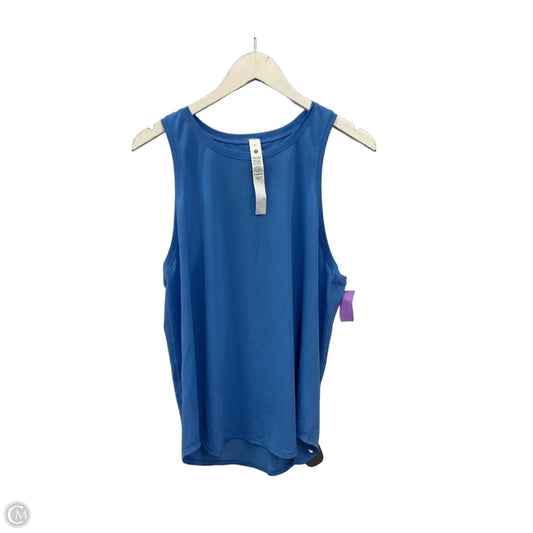 Athletic Tank Top By Lululemon In Blue, Size: L