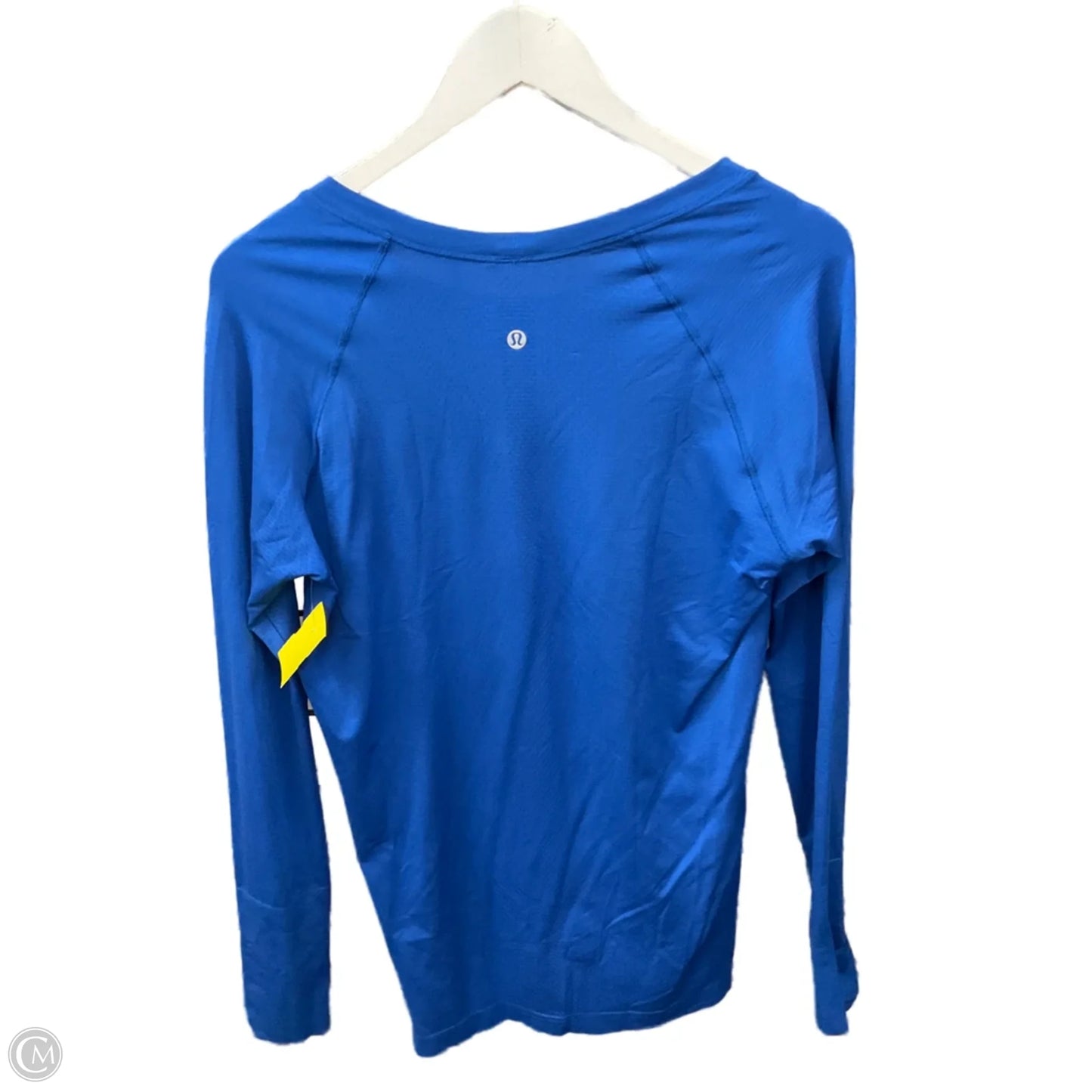 Athletic Top Long Sleeve Crewneck By Lululemon In Blue, Size: L