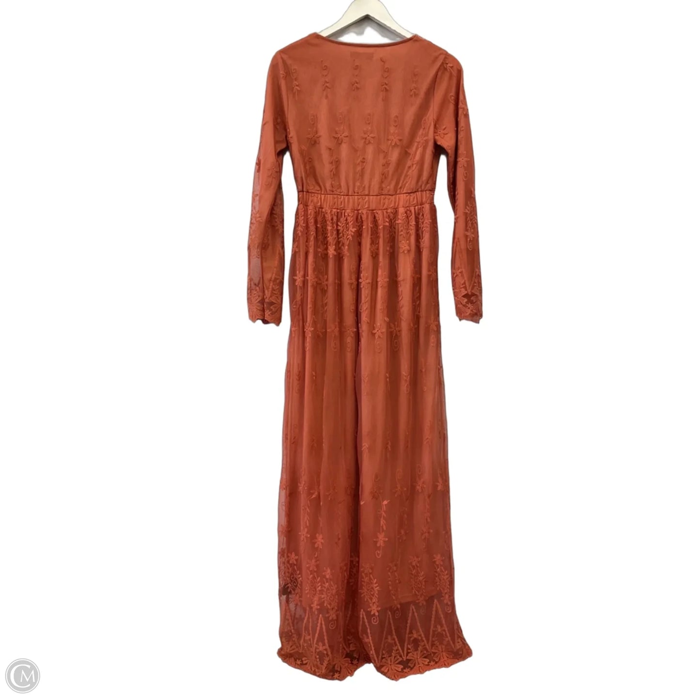 Dress Party Long By Polagram In Orange, Size: S