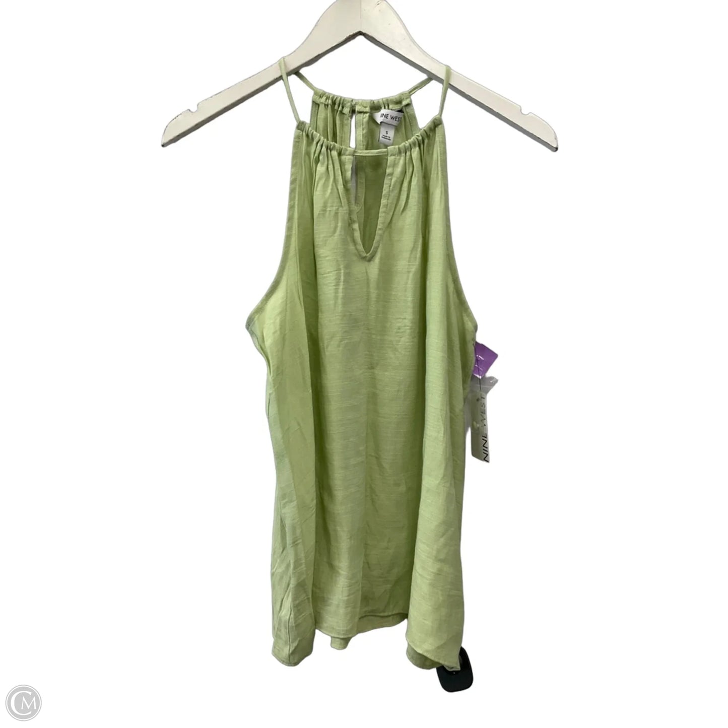 Top Sleeveless By Nine West In Green, Size: S