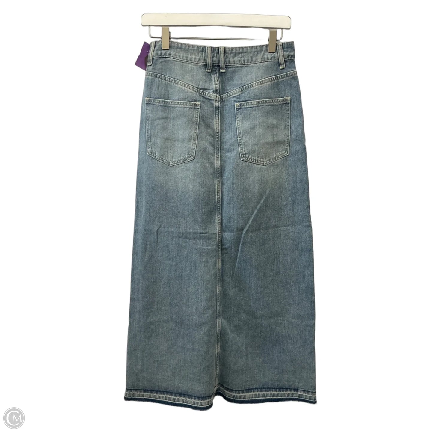 Skirt Maxi By Miss Love In Blue Denim, Size: 4