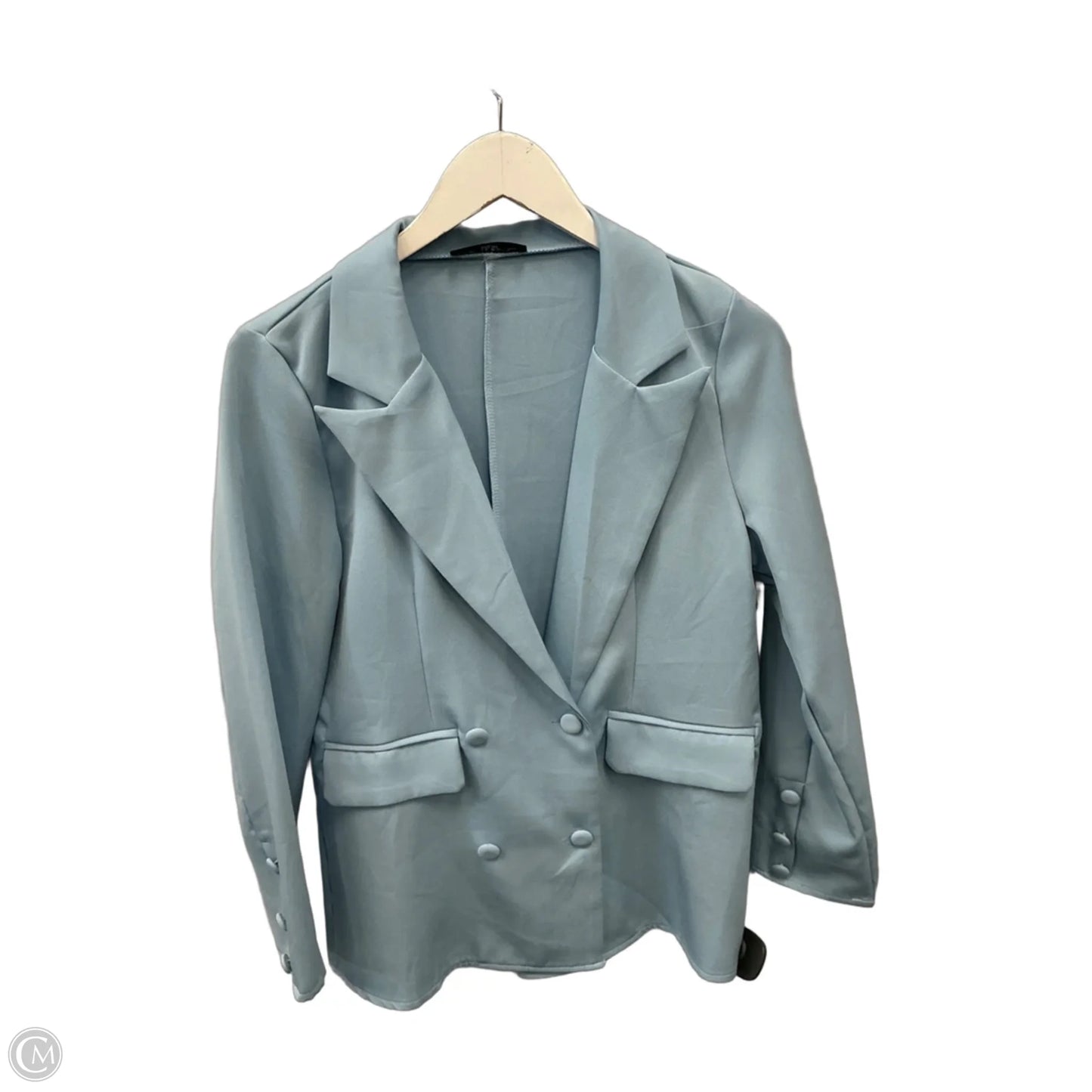 Blazer By Clothes Mentor In Blue, Size: M