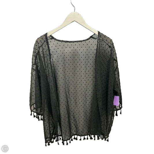 Kimono By Clothes Mentor In Black, Size: Osfm