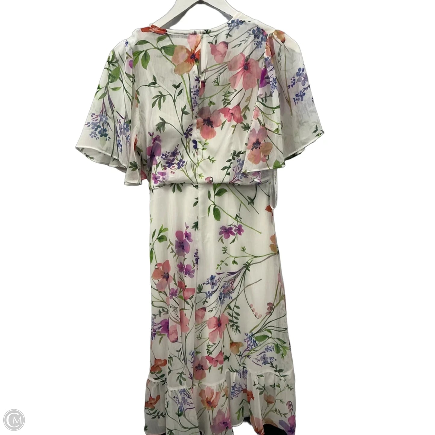 Dress Casual Midi By Calvin Klein In Floral Print, Size: S