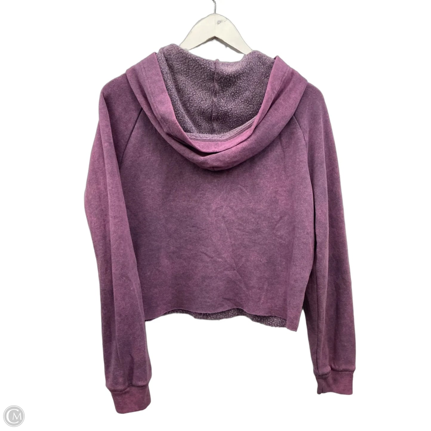Sweatshirt Hoodie By Pink In Purple, Size: S