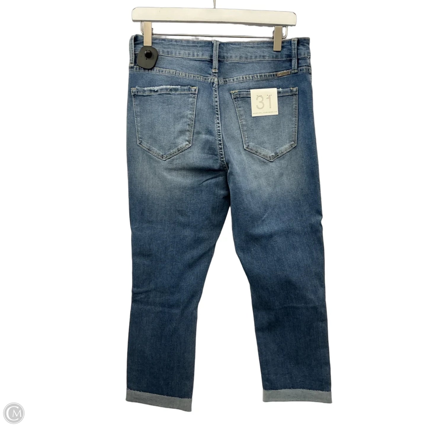 Jeans Cropped By Kancan In Blue Denim, Size: 12