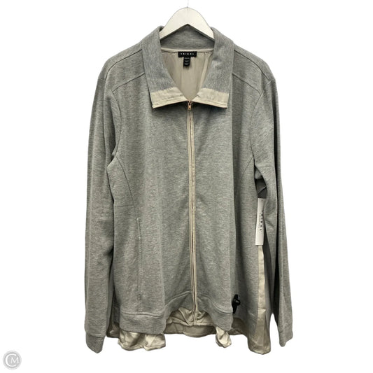 Sweatshirt Collar By Tribal In Grey, Size: Xxl