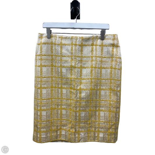 Skirt Mini & Short By Talbots In Yellow, Size: 12