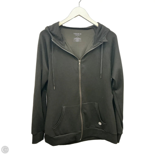 Athletic Jacket By Torrid In Black, Size: 1x