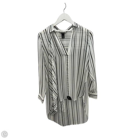 Blouse Long Sleeve By White House Black Market In White, Size: Xs