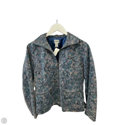 Jacket Other By Chicos In Blue & Purple, Size: M