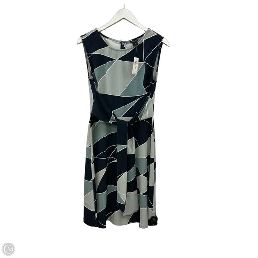 Dress Casual Midi By Ann Taylor In Blue, Size: M