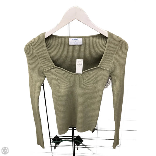 Sweater By Old Navy In Green & Grey, Size: Xs