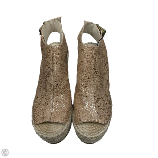 Sandals Heels Wedge By Kenneth Cole In Tan, Size: 7