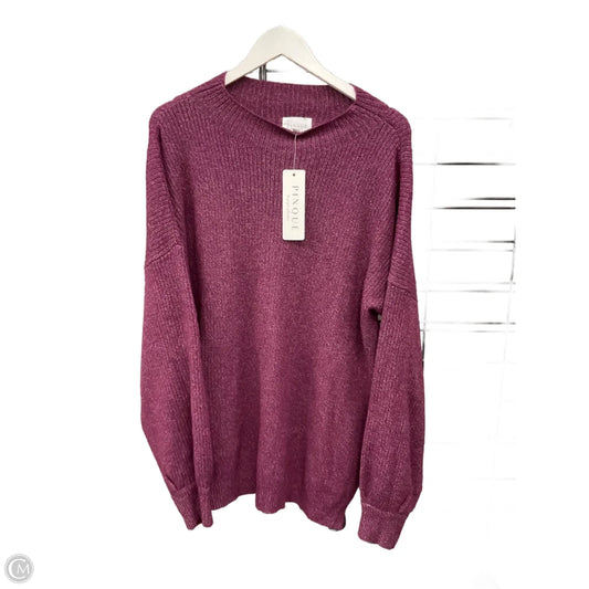 Sweater By Clothes Mentor In Purple, Size: 3x
