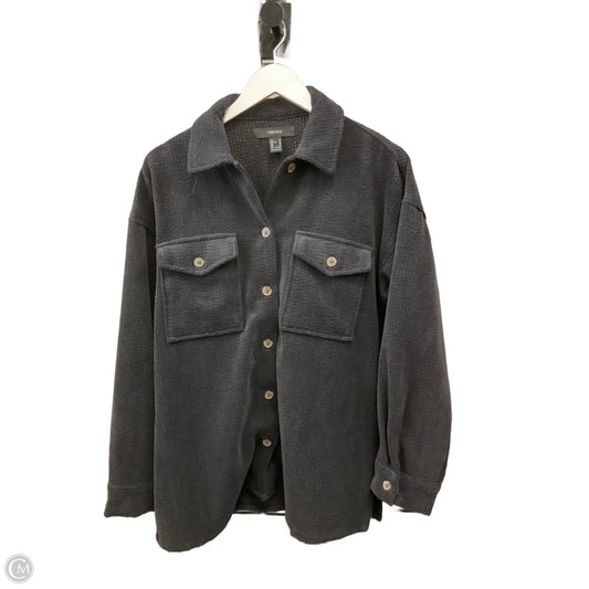 Jacket Shirt By Forever 21 In Black, Size: M