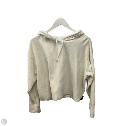 Sweatshirt Hoodie By Avia In Cream, Size: M