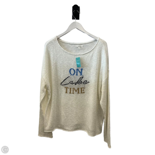 Sweater By Maurices In Cream, Size: Xl