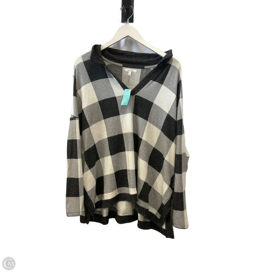 Top Long Sleeve By Maurices In Black & White, Size: Xl