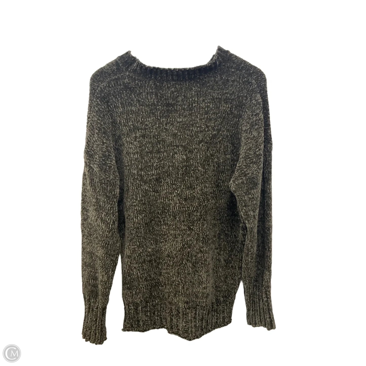Sweater By Seven 7 In Green, Size: L