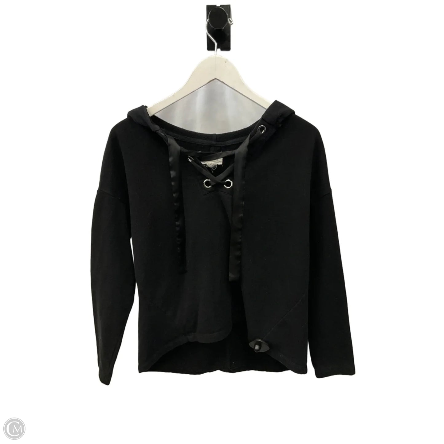 Sweatshirt Hoodie By For The Republic In Black, Size: S
