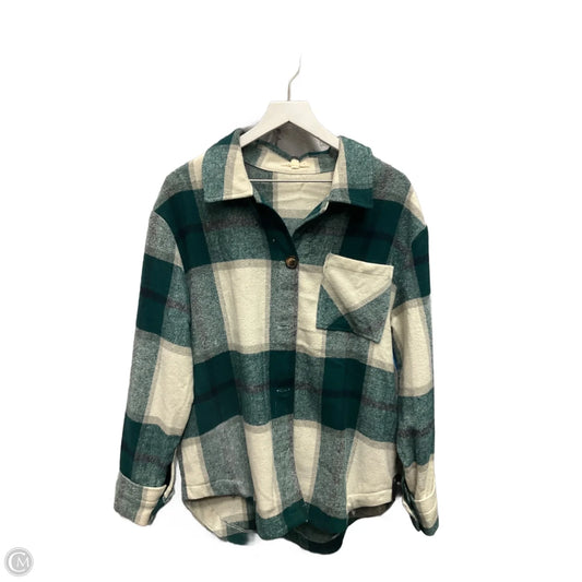 Jacket Shirt By Reborn J In Green, Size: L