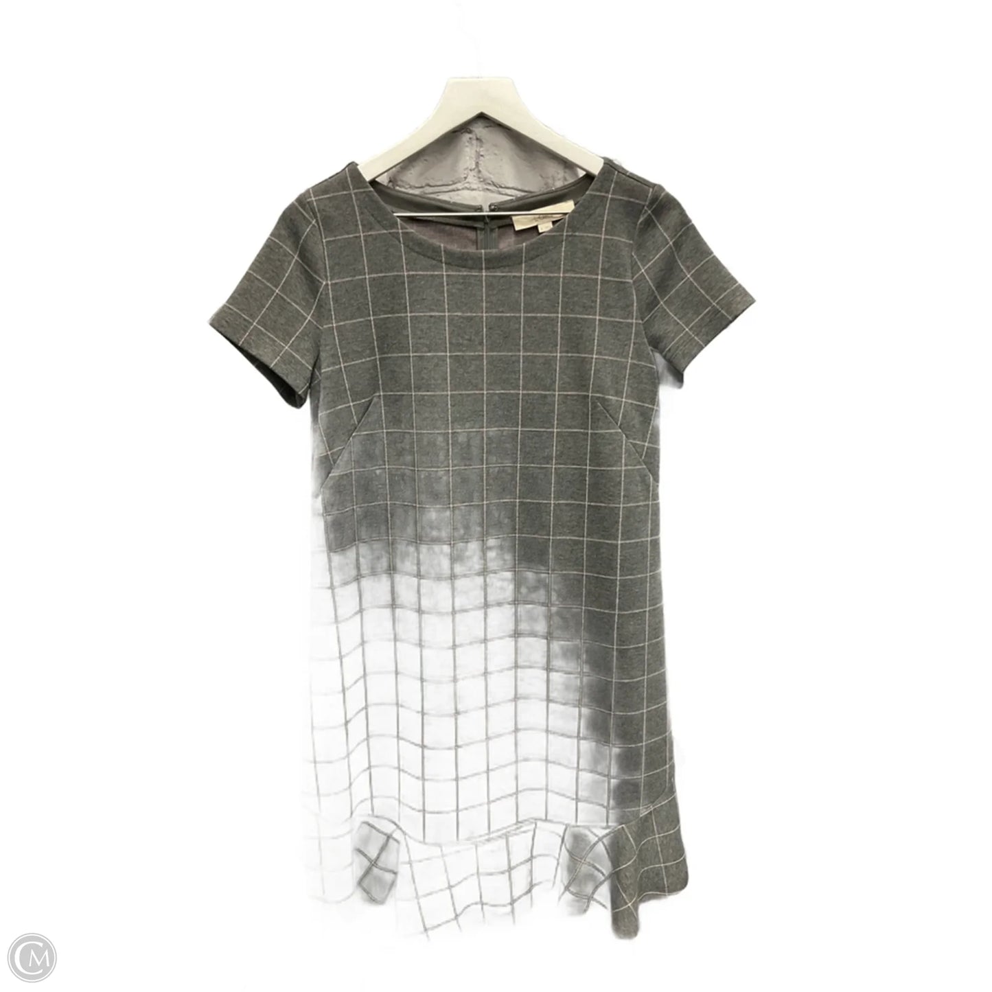 Dress Casual Midi By Loft In Grey, Size: S
