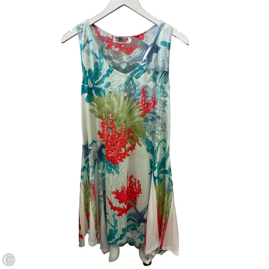 Dress Casual Midi By Clothes Mentor In Aqua, Size: M