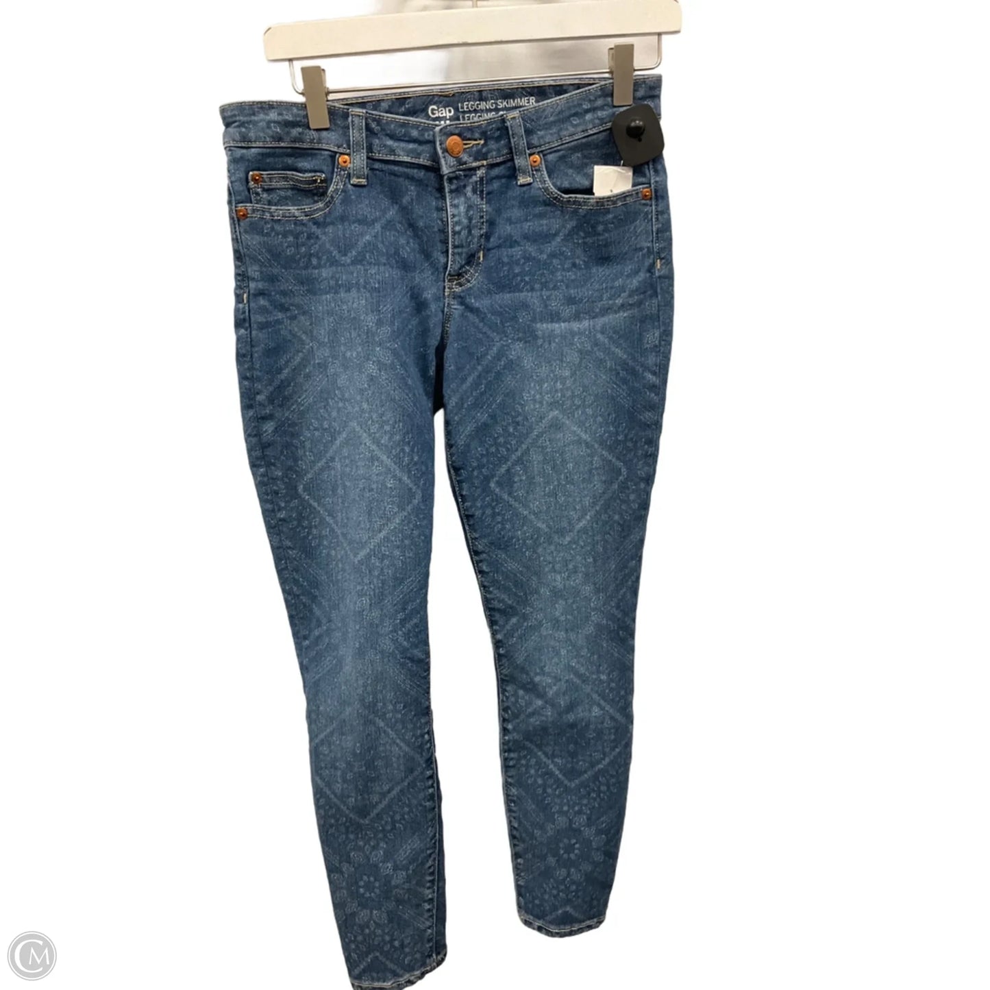 Jeans Skinny By Gap In Blue Denim, Size: 4