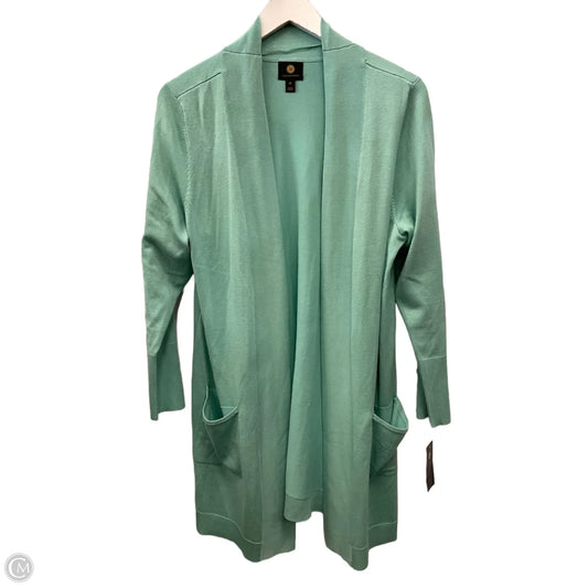 Sweater Cardigan By Jm Collections In Aqua, Size: Xl
