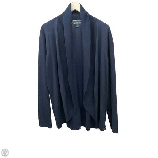 Sweater Cardigan By Karen Scott In Navy, Size: 1x