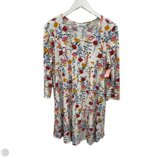 Dress Casual Midi By Clothes Mentor In Floral Print, Size: M