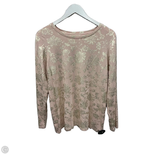 Top Long Sleeve By Chicos In Pink, Size: L