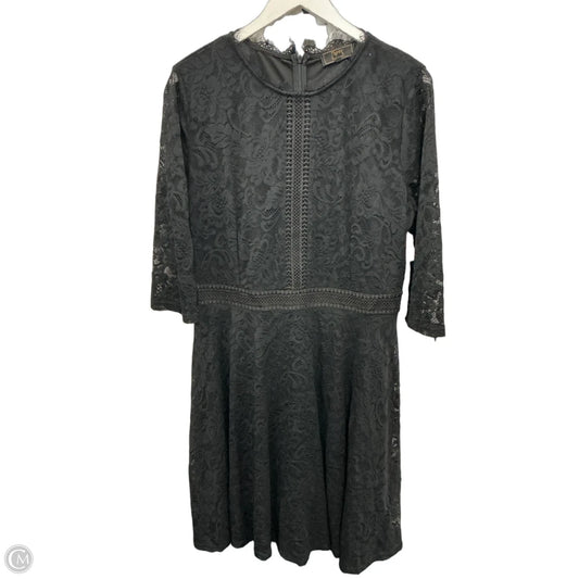 Dress Casual Midi By Clothes Mentor In Black, Size: Xl