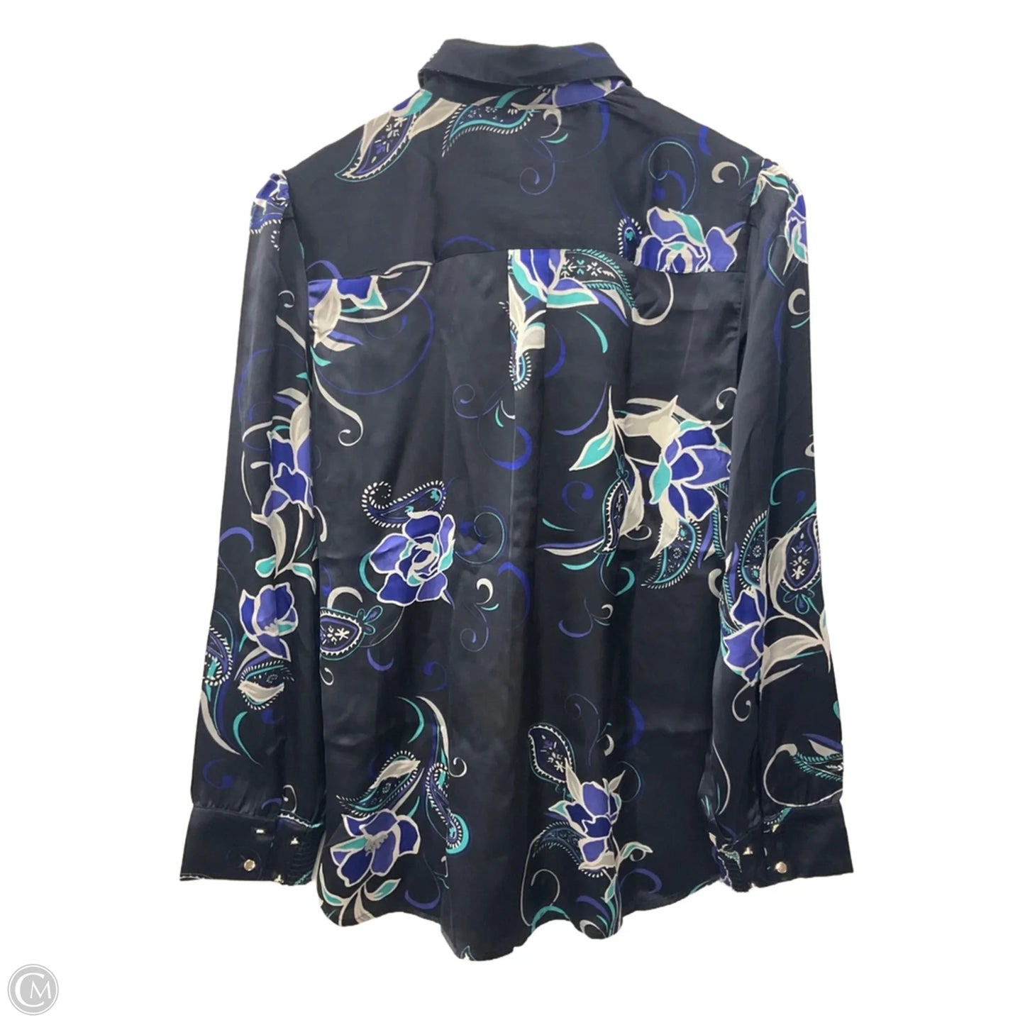 Top Long Sleeve By Chicos In Blue, Size: Xs